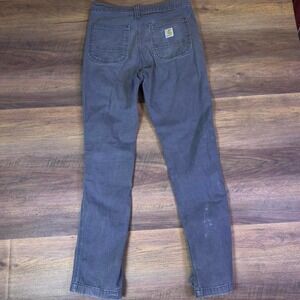Carhartt Straight Fit Work Pants 30x32 Gray Utility